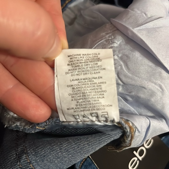 Bebe Blue Denim shorts. NWT. See 2/26. - Picture 6 of 6